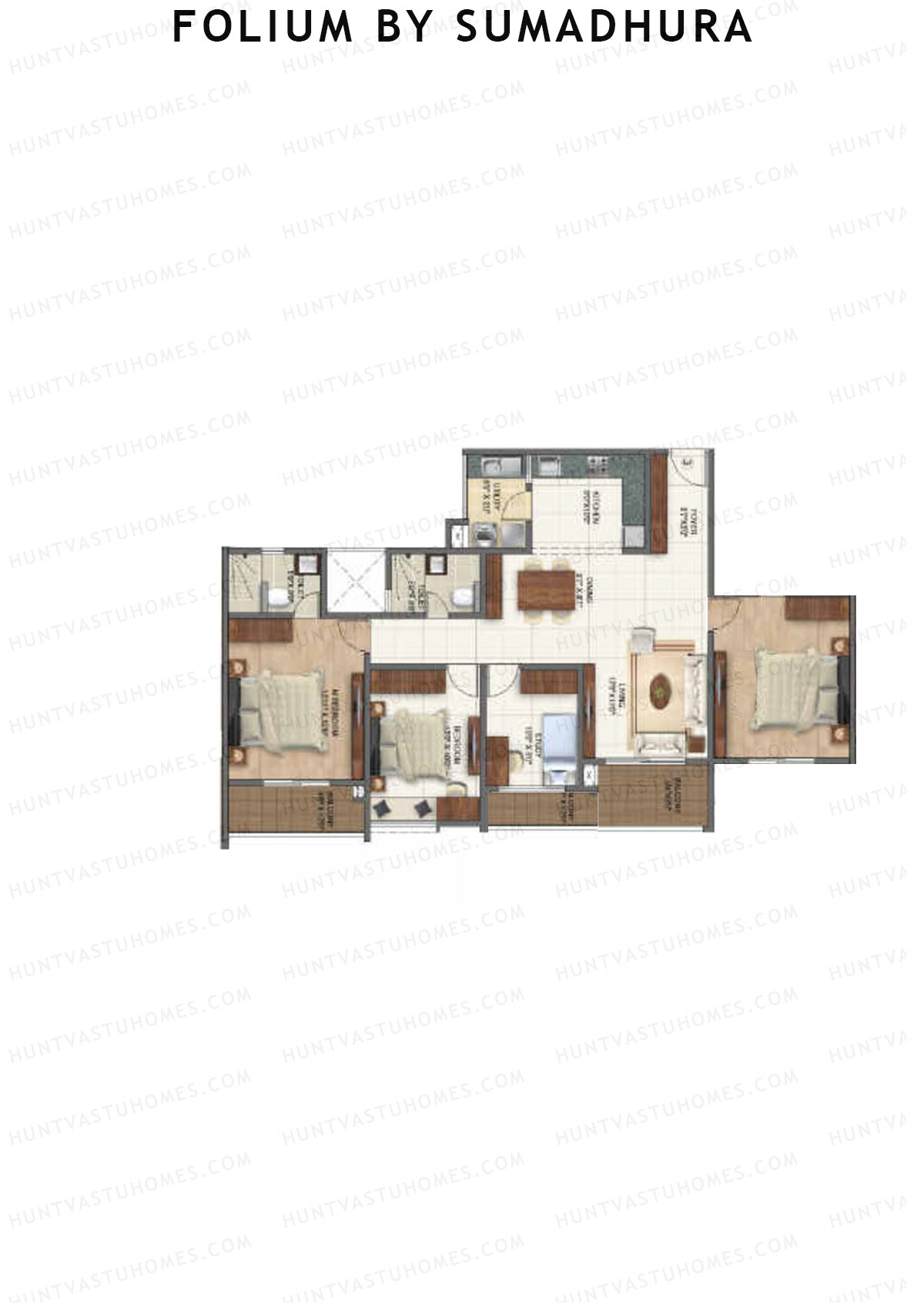 Folium by Sumadhura Wing IVY Unit 8 Floor Plan