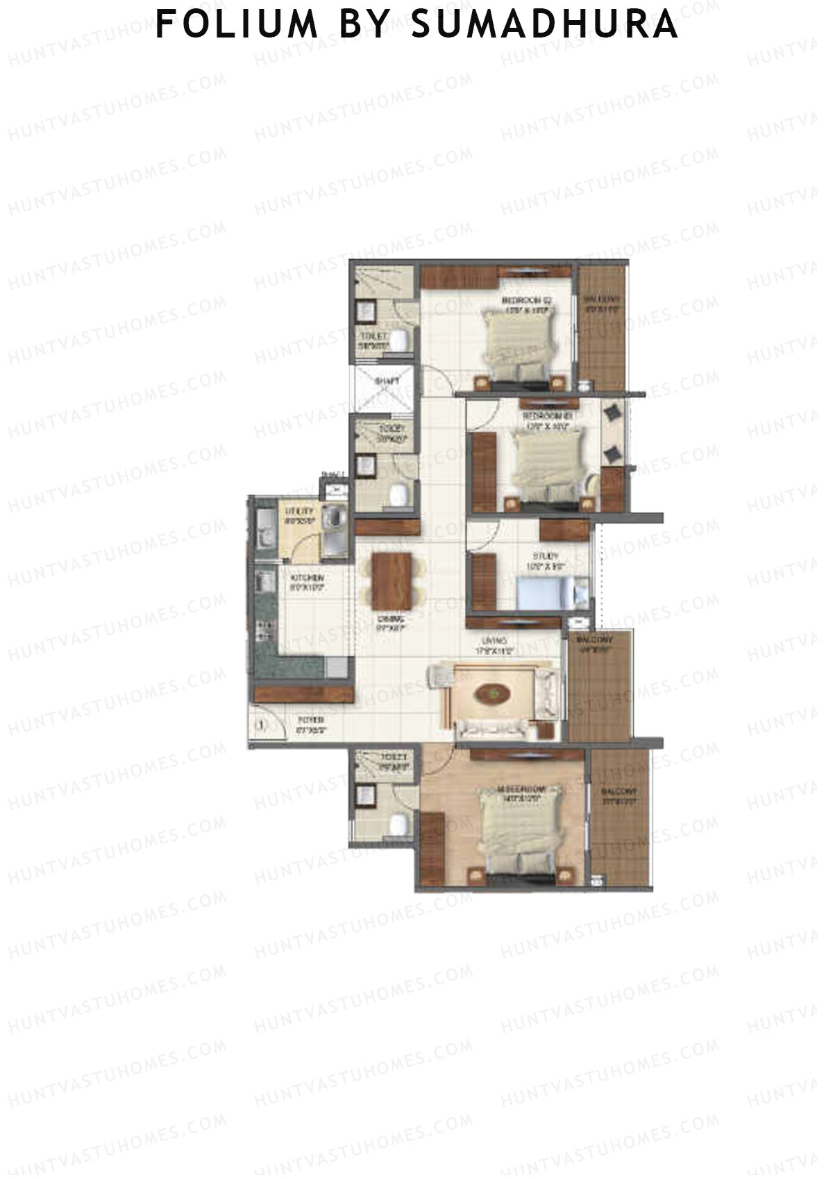 Folium by Sumadhura MAPLE Unit 1 Floor Plan