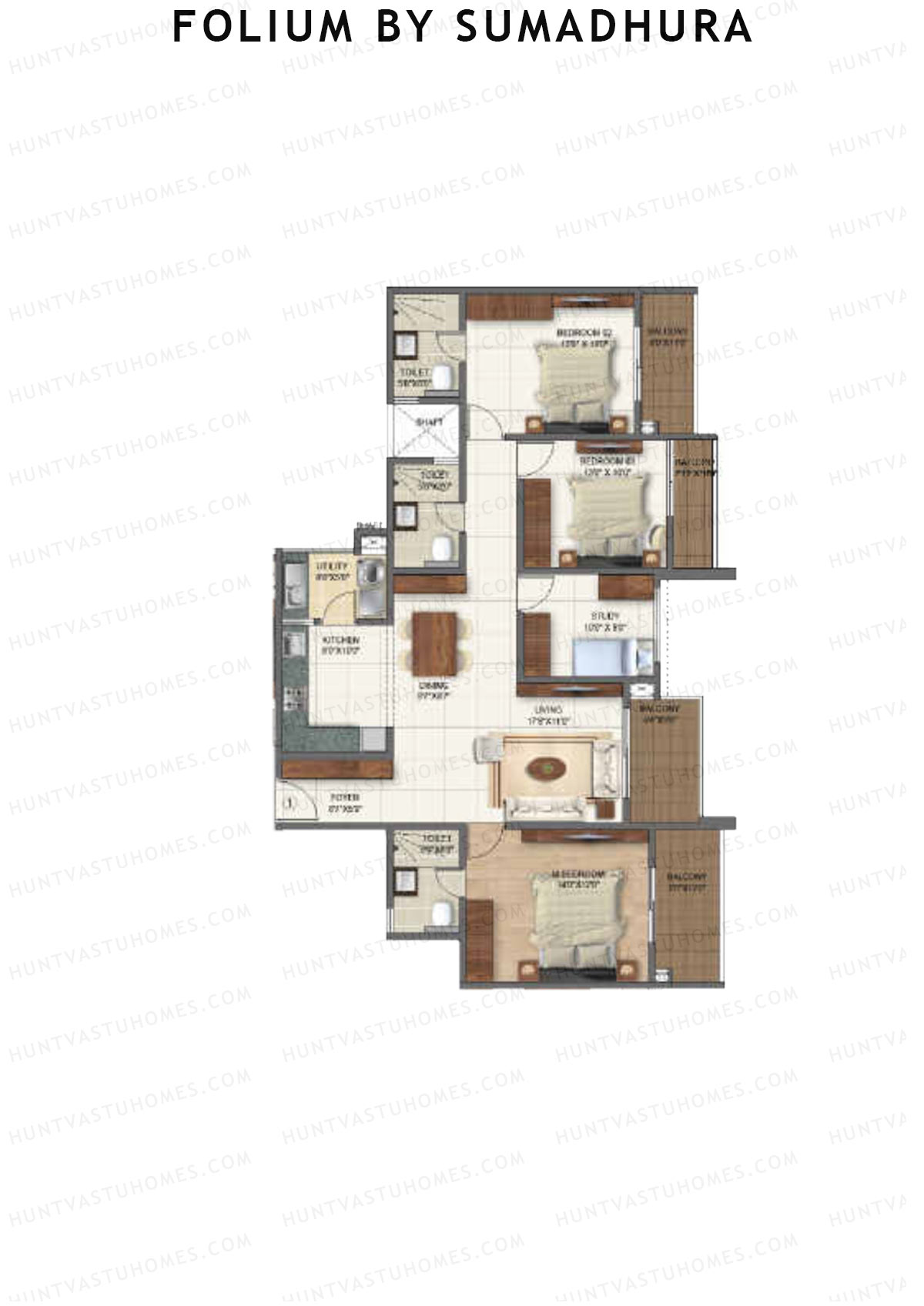 Folium by Sumadhura MAPLE Unit 1 Floor Plan