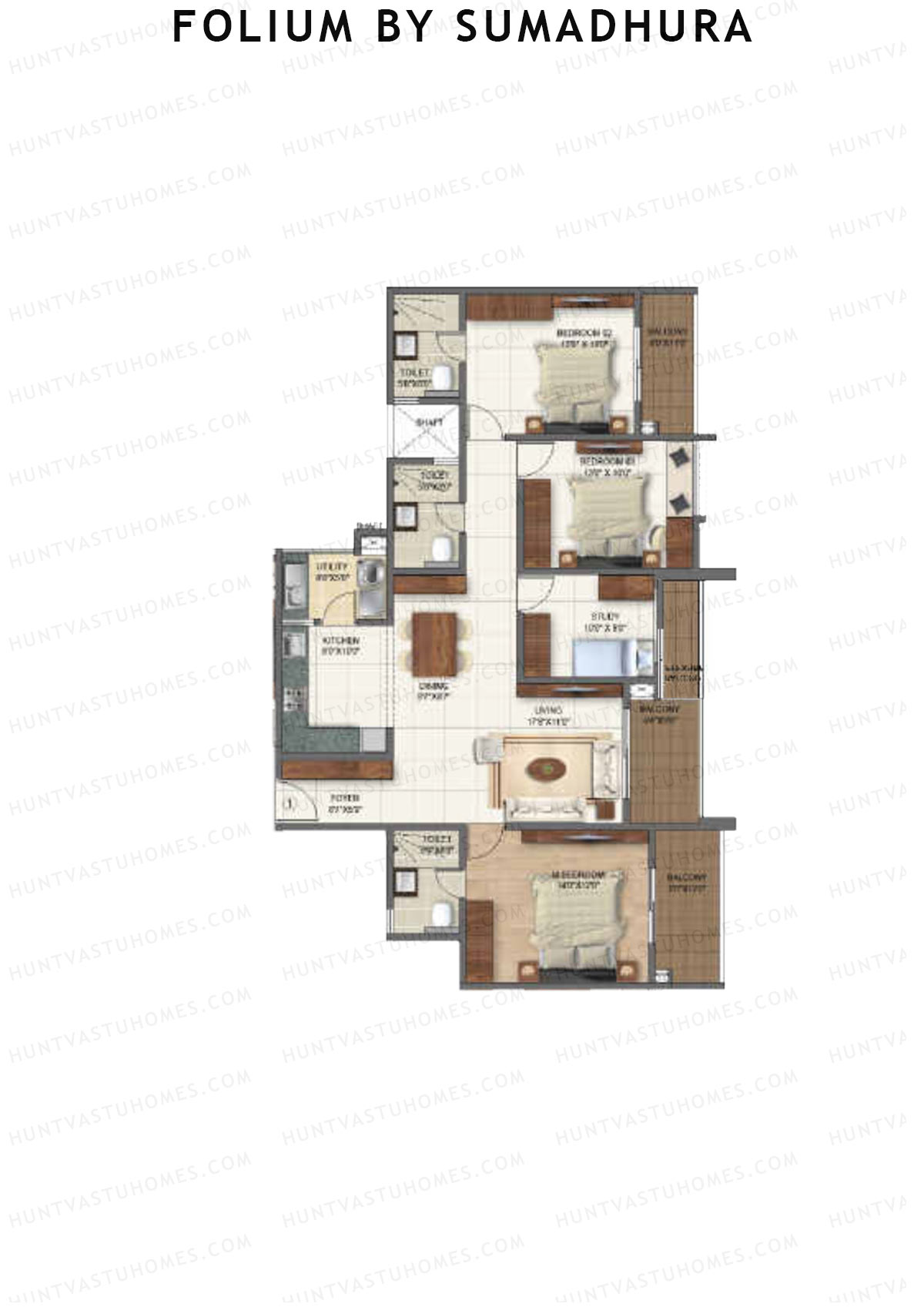 Folium by Sumadhura MAPLE Unit 1 Floor Plan