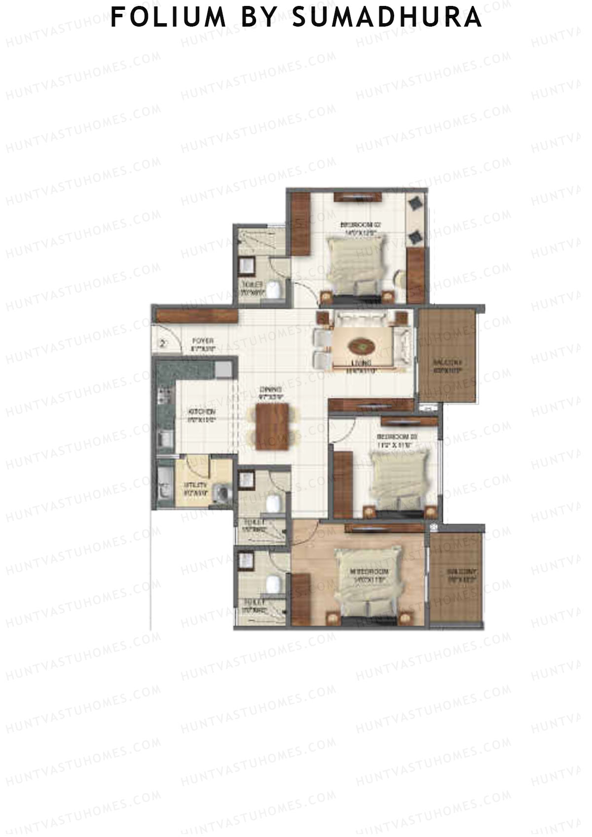 Folium by Sumadhura MAPLE Unit 2 Floor Plan