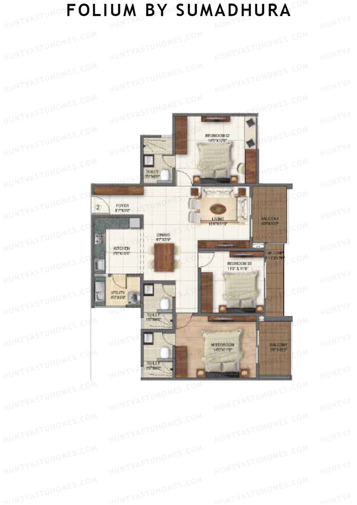 Folium by Sumadhura MAPLE Unit 2 Floor Plan
