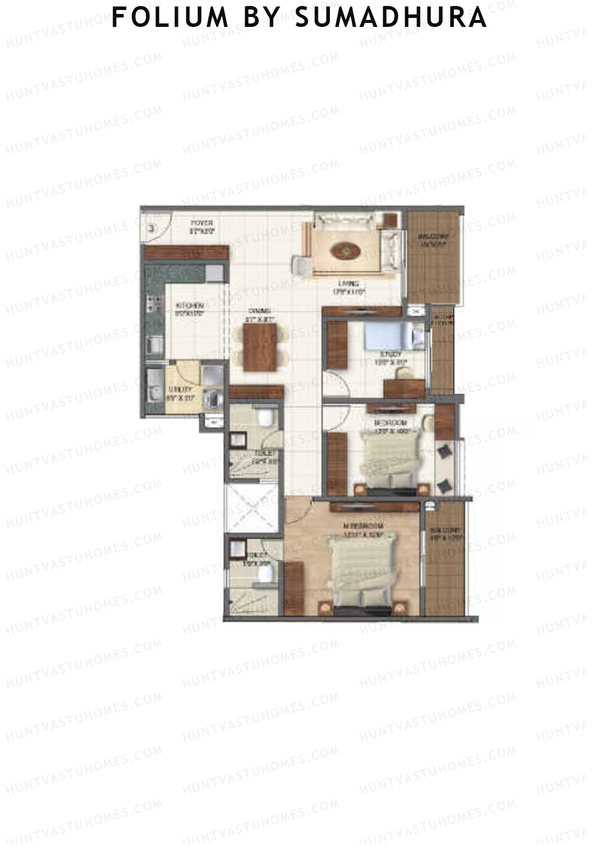 Folium by Sumadhura MAPLE Unit 4 Floor Plan