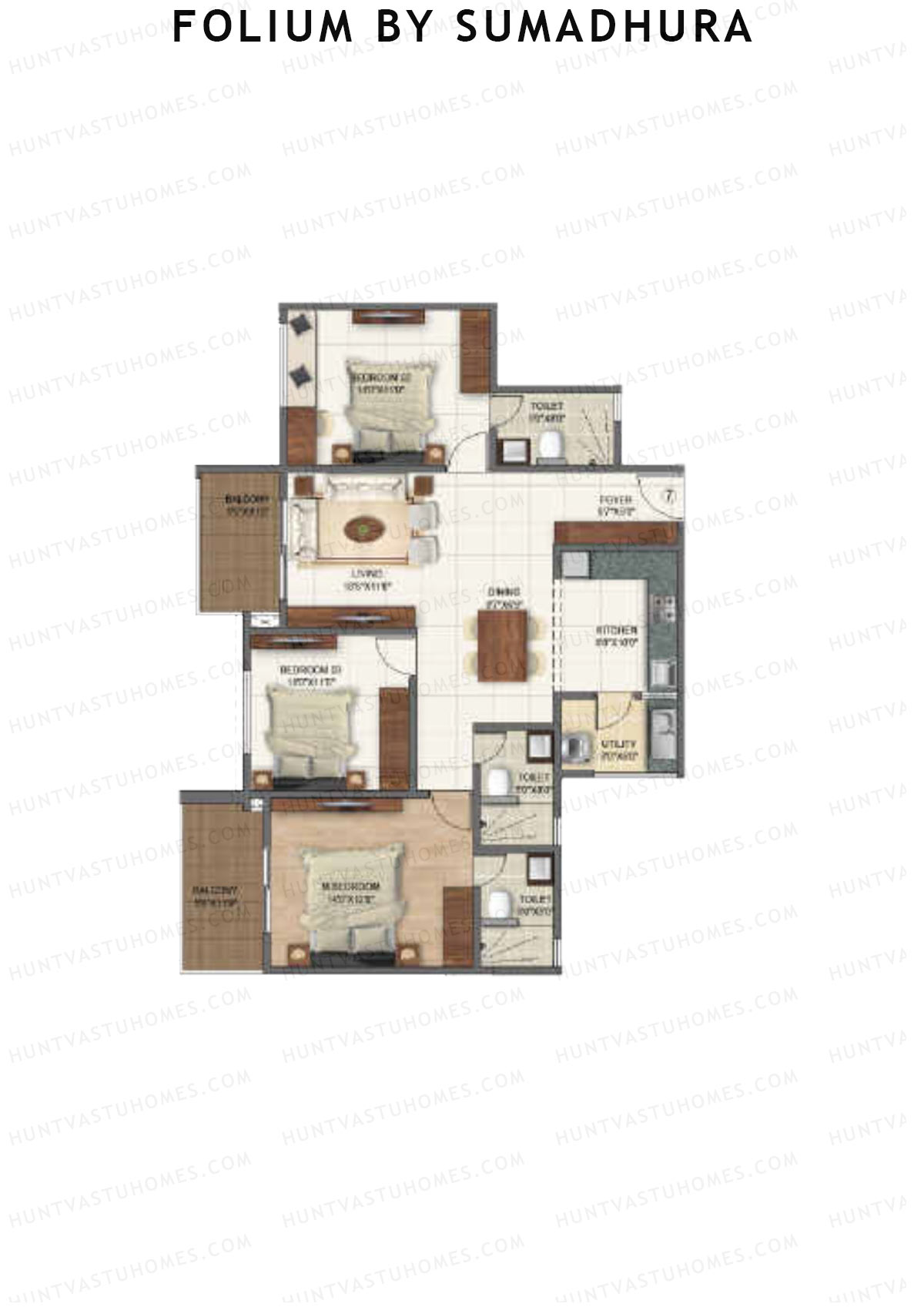 Folium by Sumadhura MAPLE Unit 8 Floor Plan