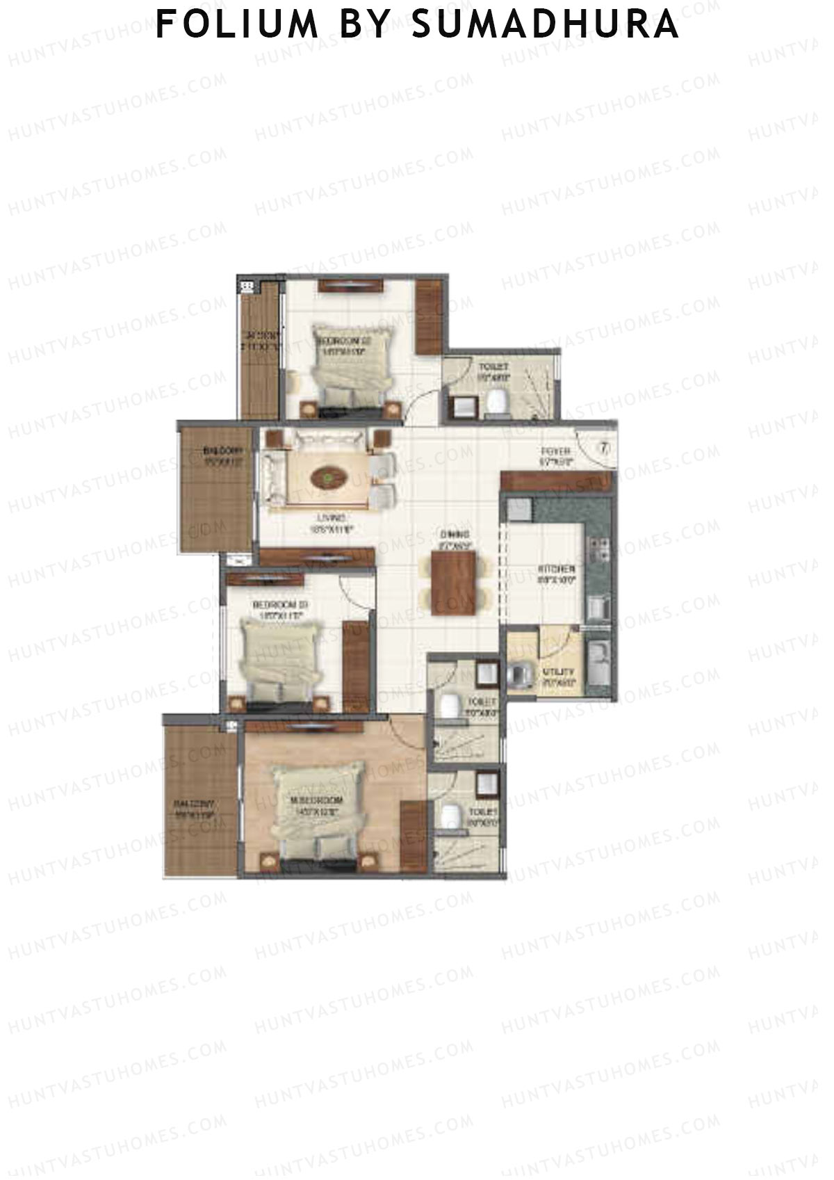 Folium by Sumadhura MAPLE Unit 8 Floor Plan