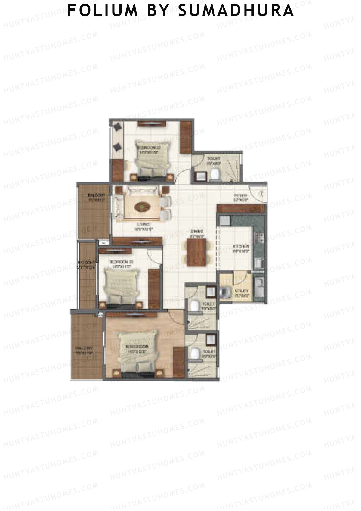Folium by Sumadhura MAPLE Unit 8 Floor Plan