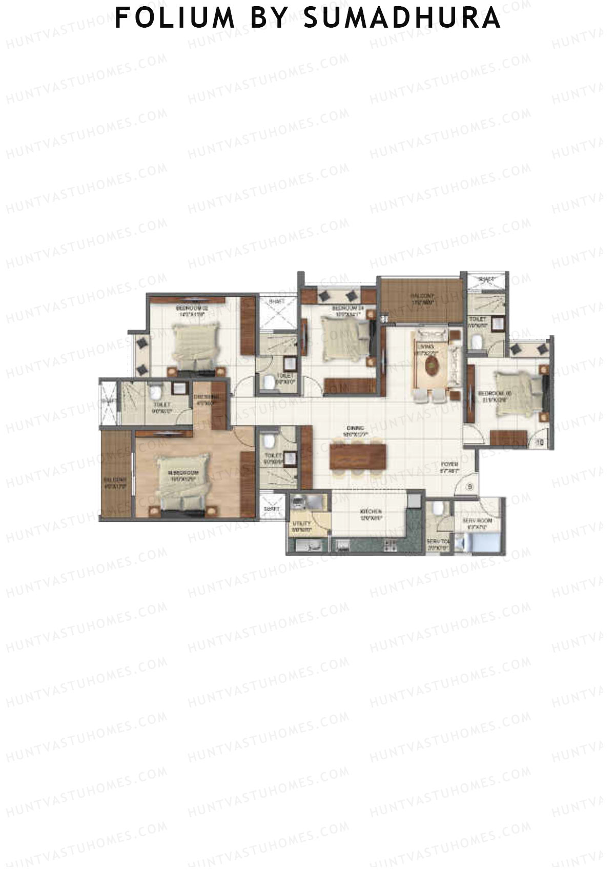 Folium by Sumadhura MAPLE Unit 9 Floor Plan