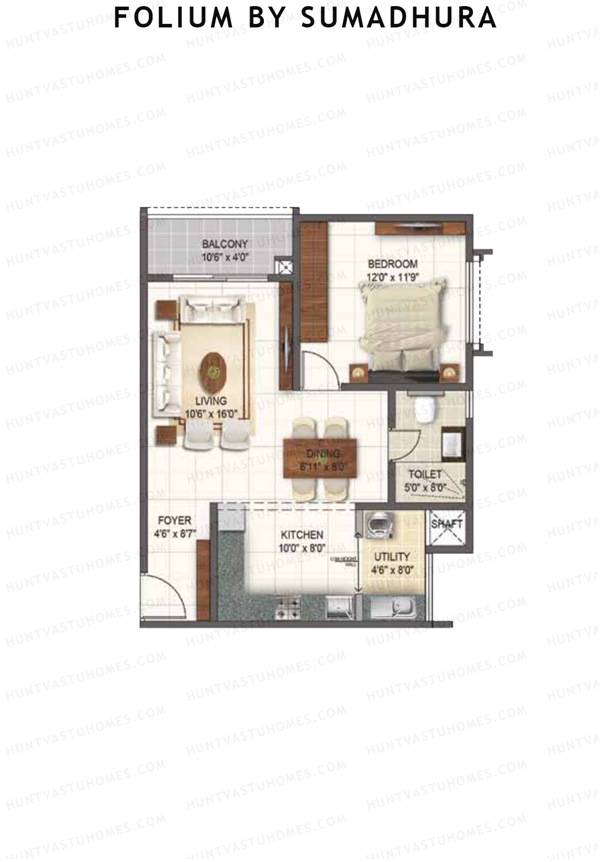 Folium by Sumadhura ORCHID Unit 2 Floor Plan