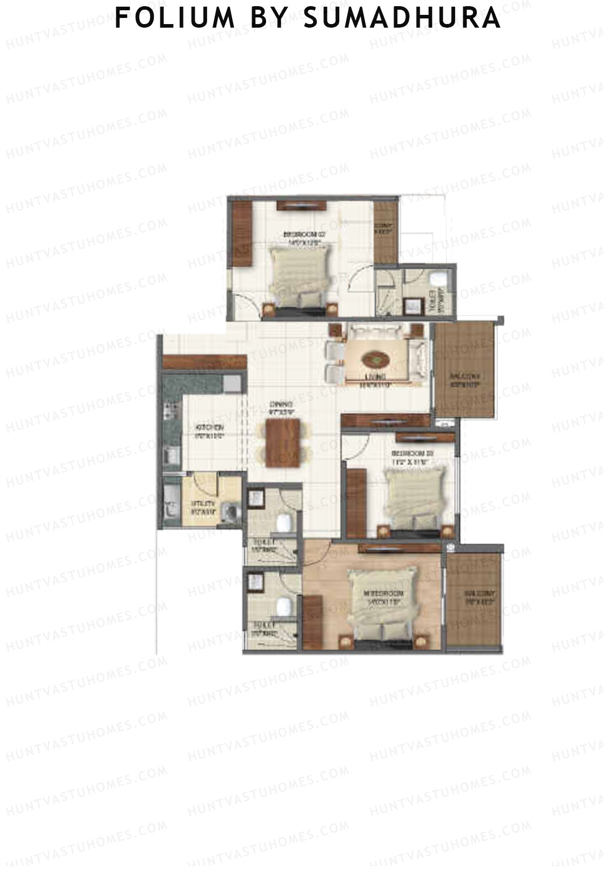 Folium by Sumadhura TULIP Unit 2 Floor Plan