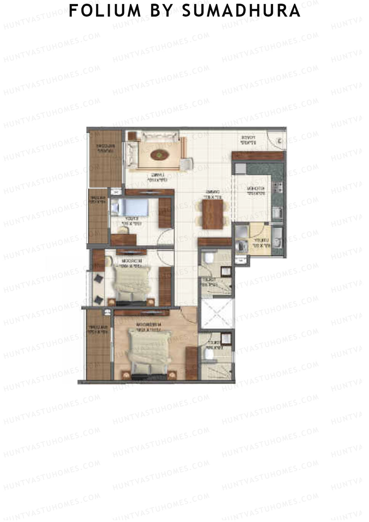 Folium by Sumadhura TULIP Unit 6 Floor Plan