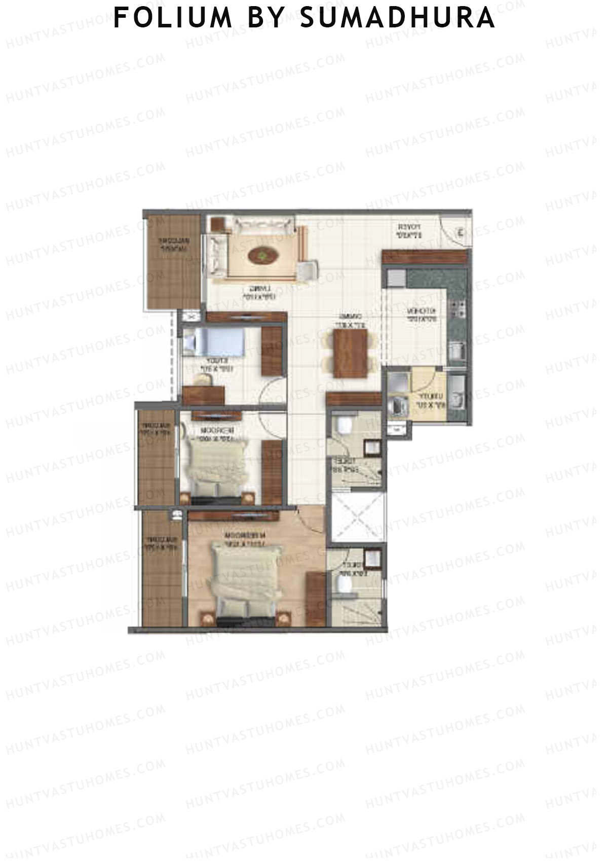 Folium by Sumadhura TULIP Unit 6 Floor Plan