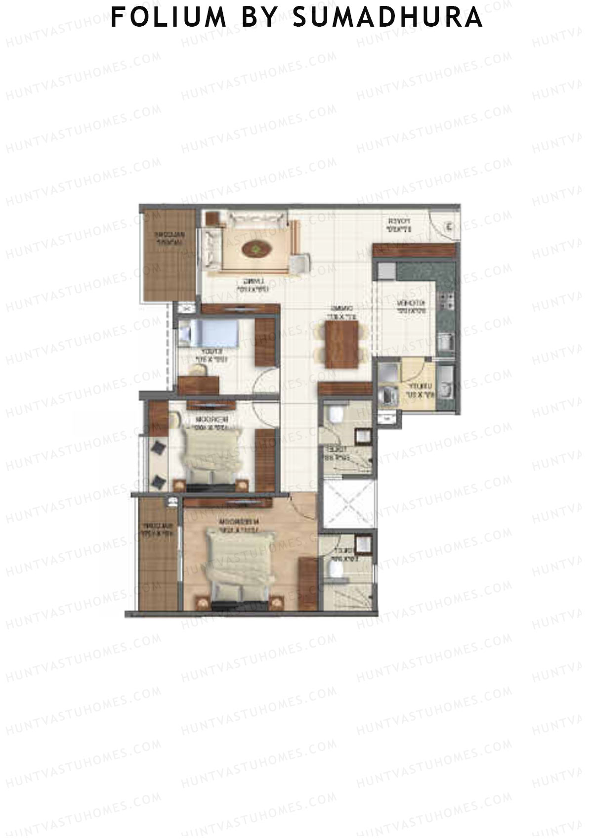 Folium by Sumadhura TULIP Unit 7 Floor Plan