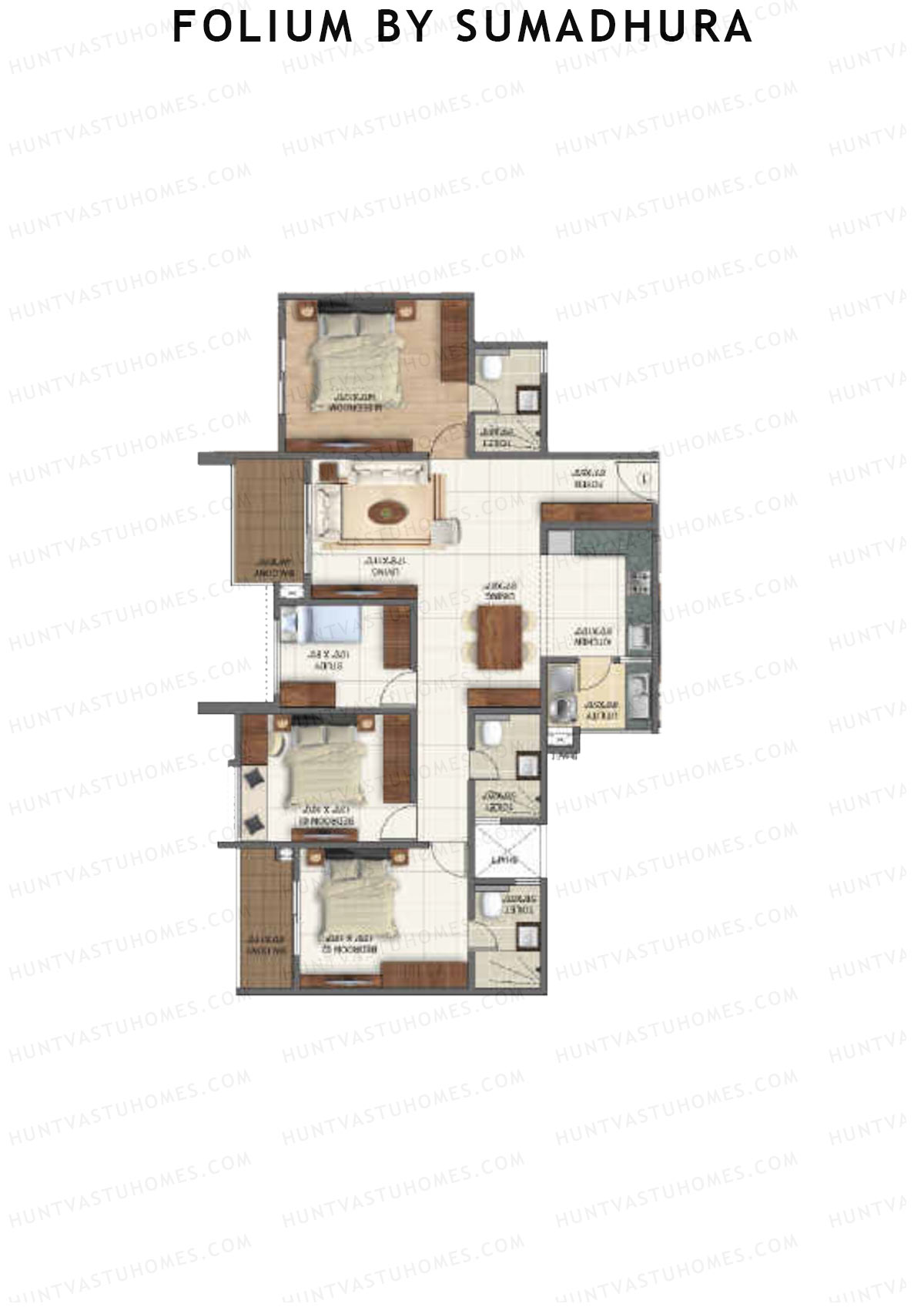 Folium by Sumadhura TULIP Unit 8 Floor Plan
