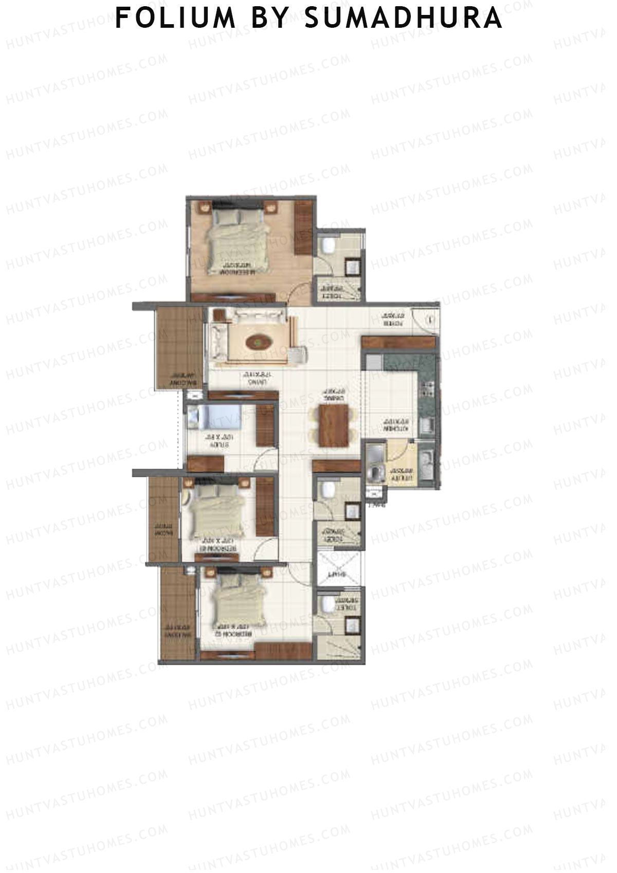 Folium by Sumadhura TULIP Unit 8 Floor Plan