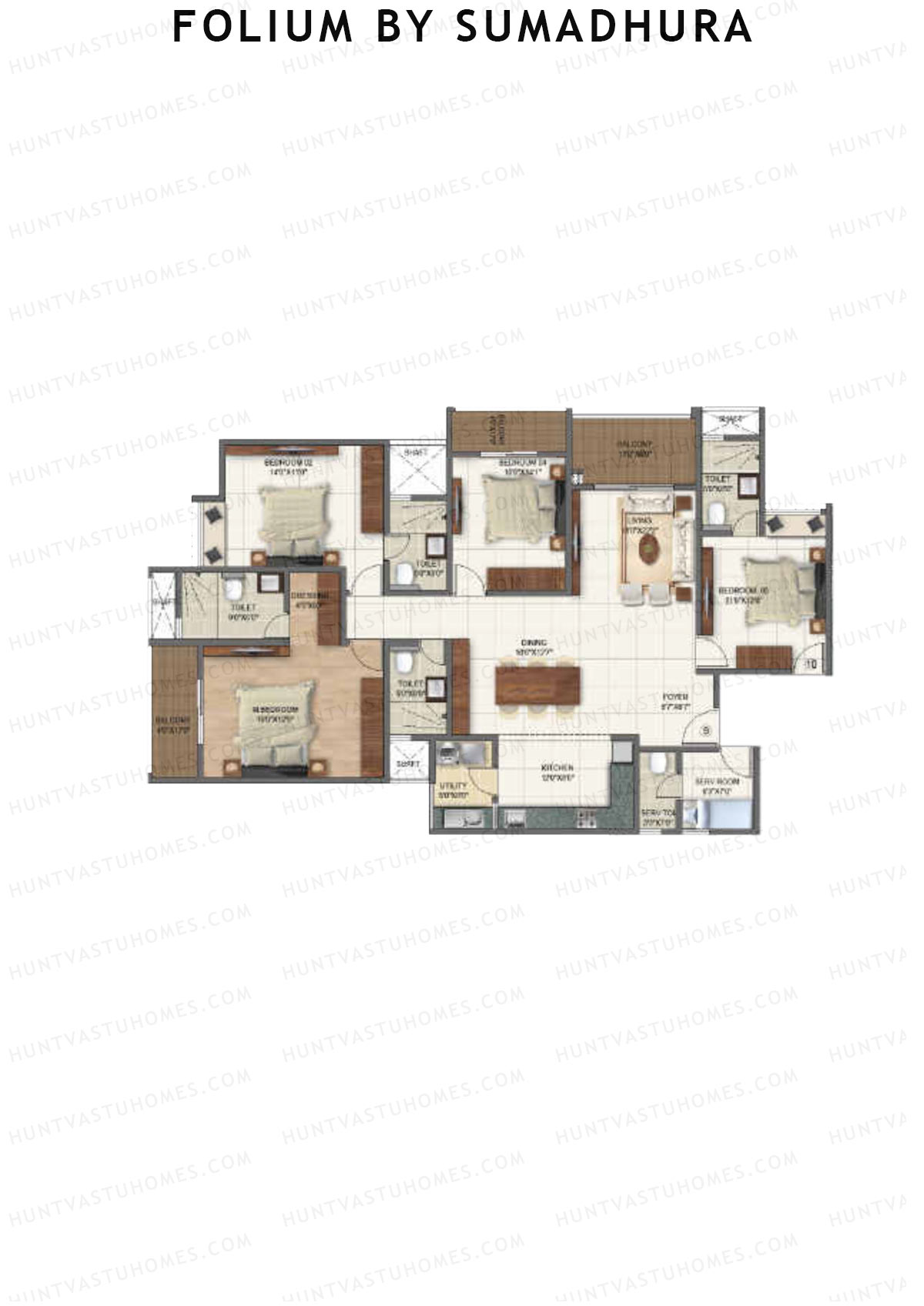 Folium by Sumadhura TULIP Unit 9 1 Floor Plan