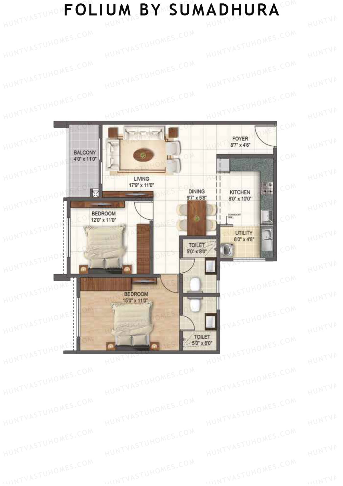 Folium by Sumadhura WILLOW Unit 10 Floor Plan