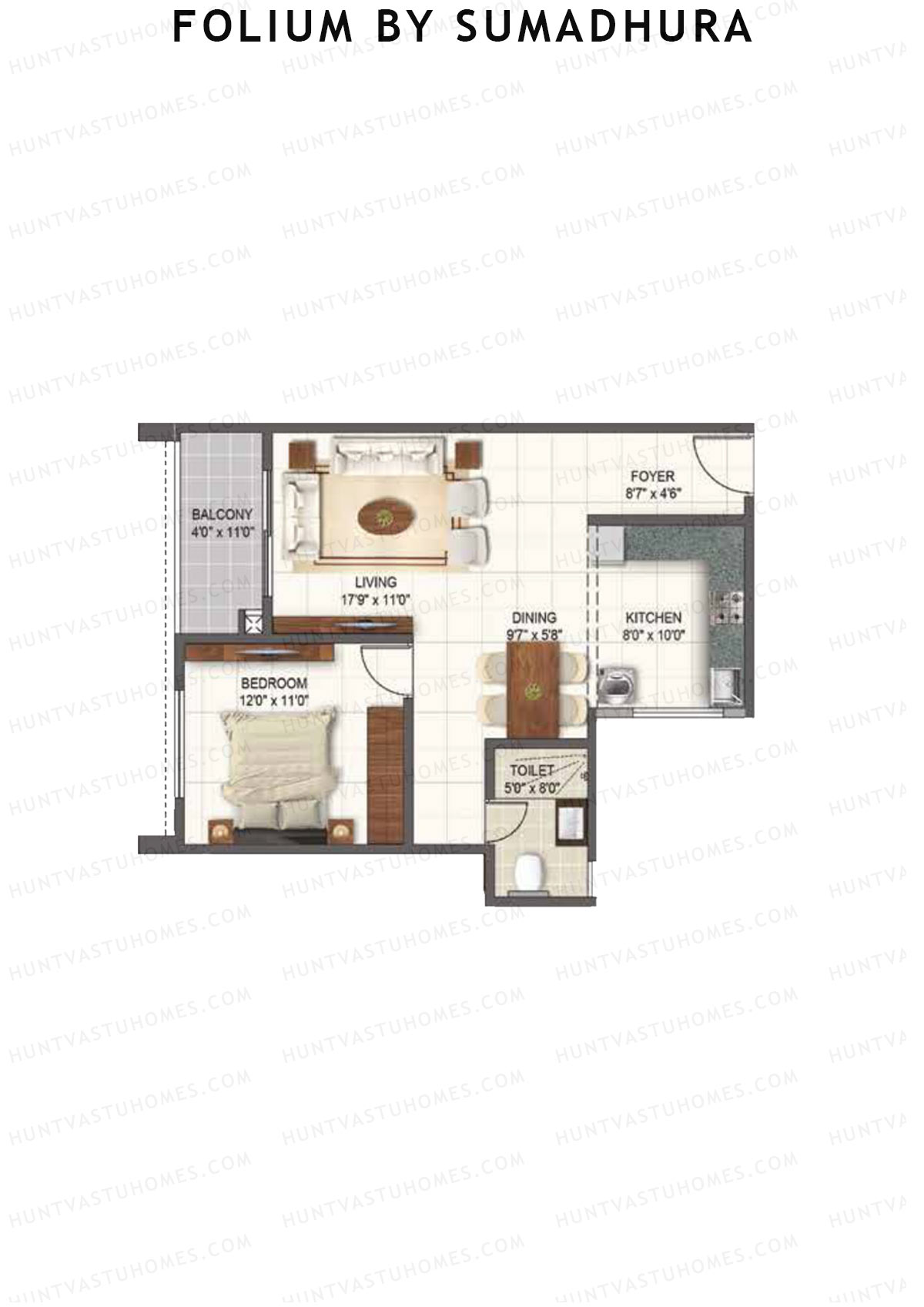 Folium by Sumadhura WILLOW Unit 10 Floor Plan