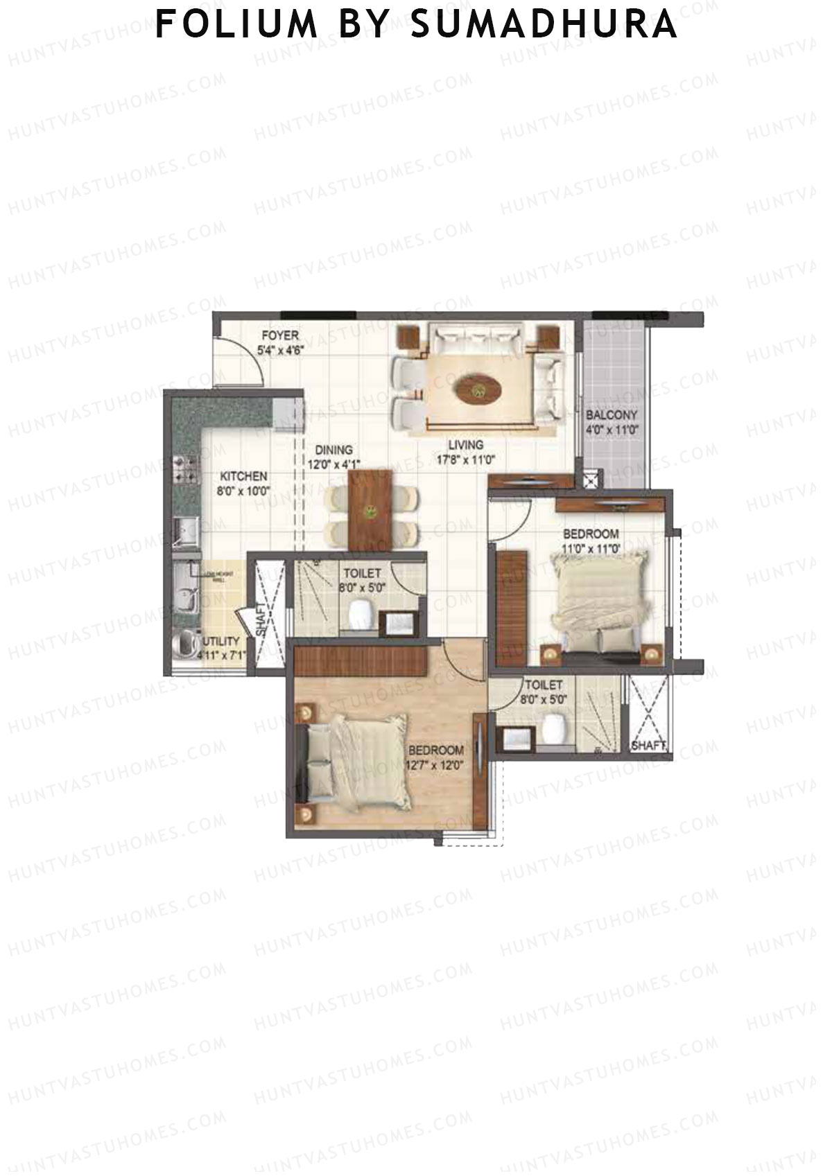 Folium by Sumadhura WILLOW Unit 4 Floor Plan