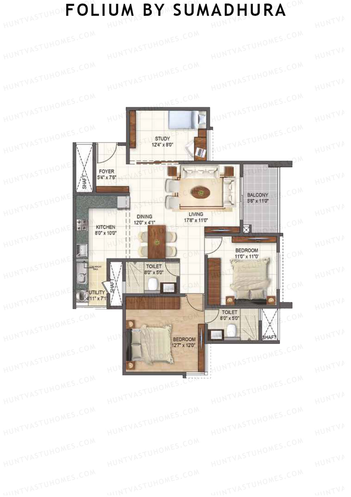 Folium by Sumadhura WILLOW Unit 4 Floor Plan