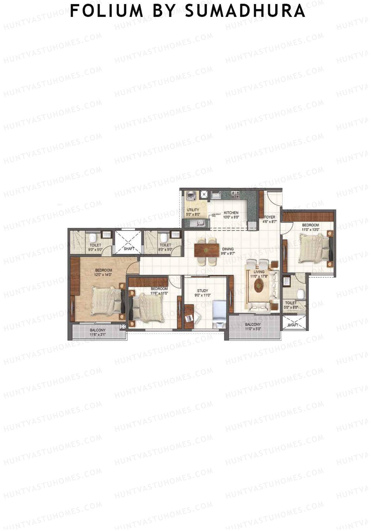 Folium by Sumadhura WILLOW Unit 7 Floor Plan