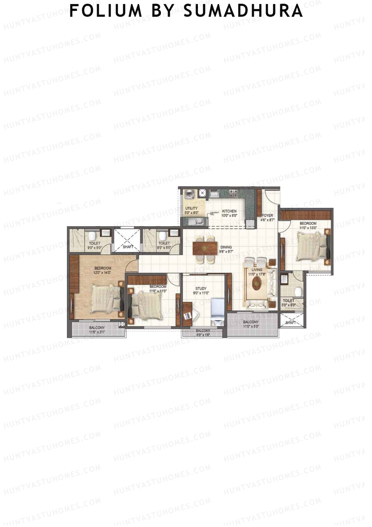 Folium by Sumadhura WILLOW Unit 7 Floor Plan
