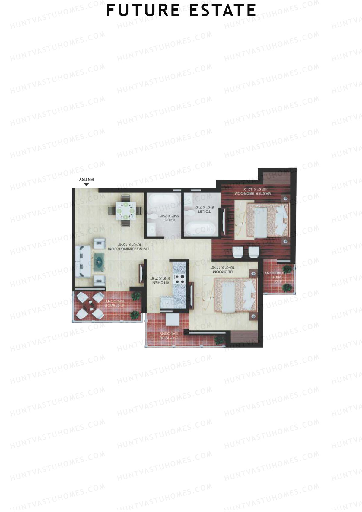 Future Estate Wing H Unit 7 (Type A) Floor Plan