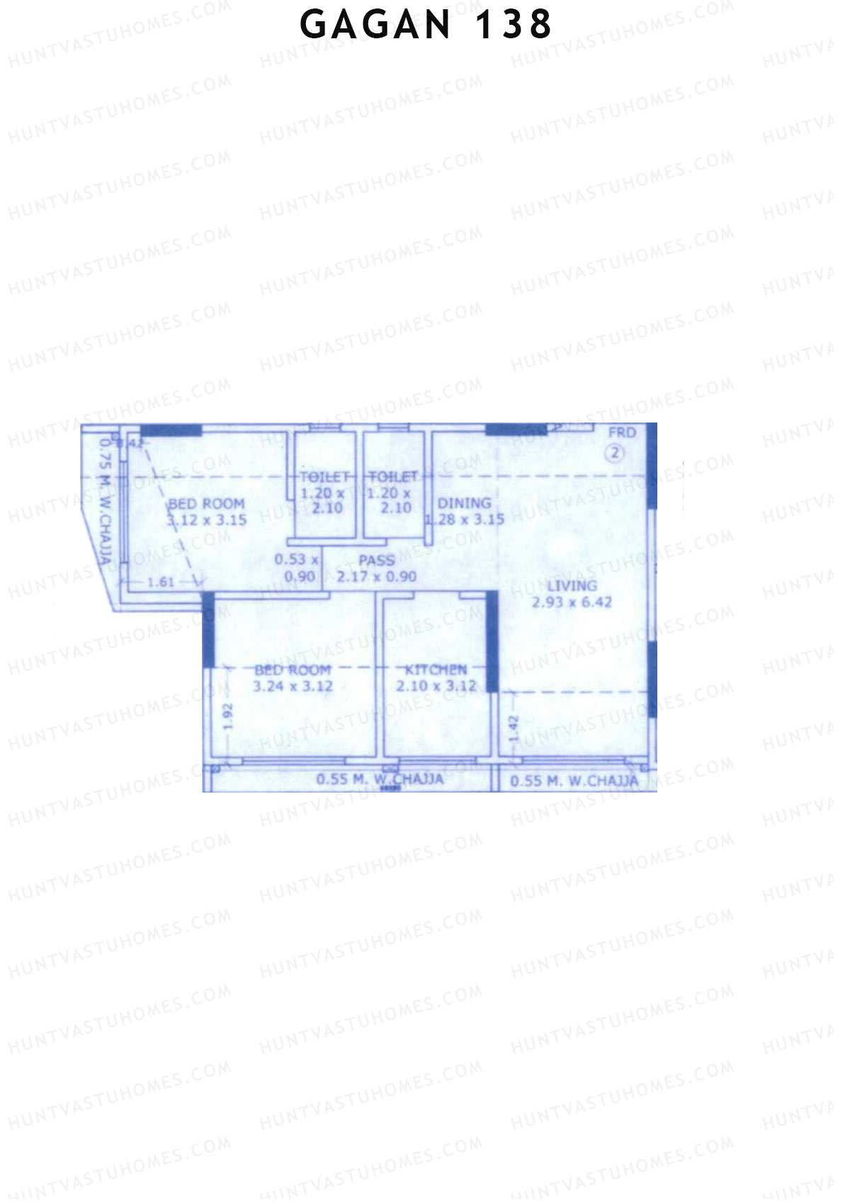 Gagan 138 Block A Unit 2 Floor Plan