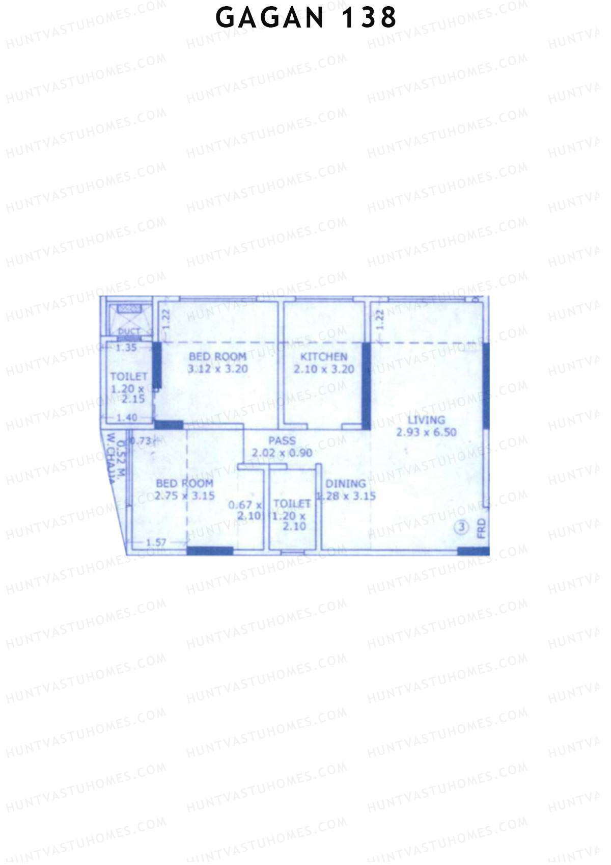 Gagan 138 Block A Unit 3 Floor Plan