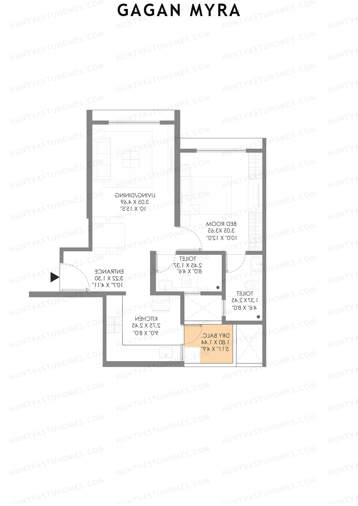 Gagan Myra Wing C Unit 4 Floor Plan