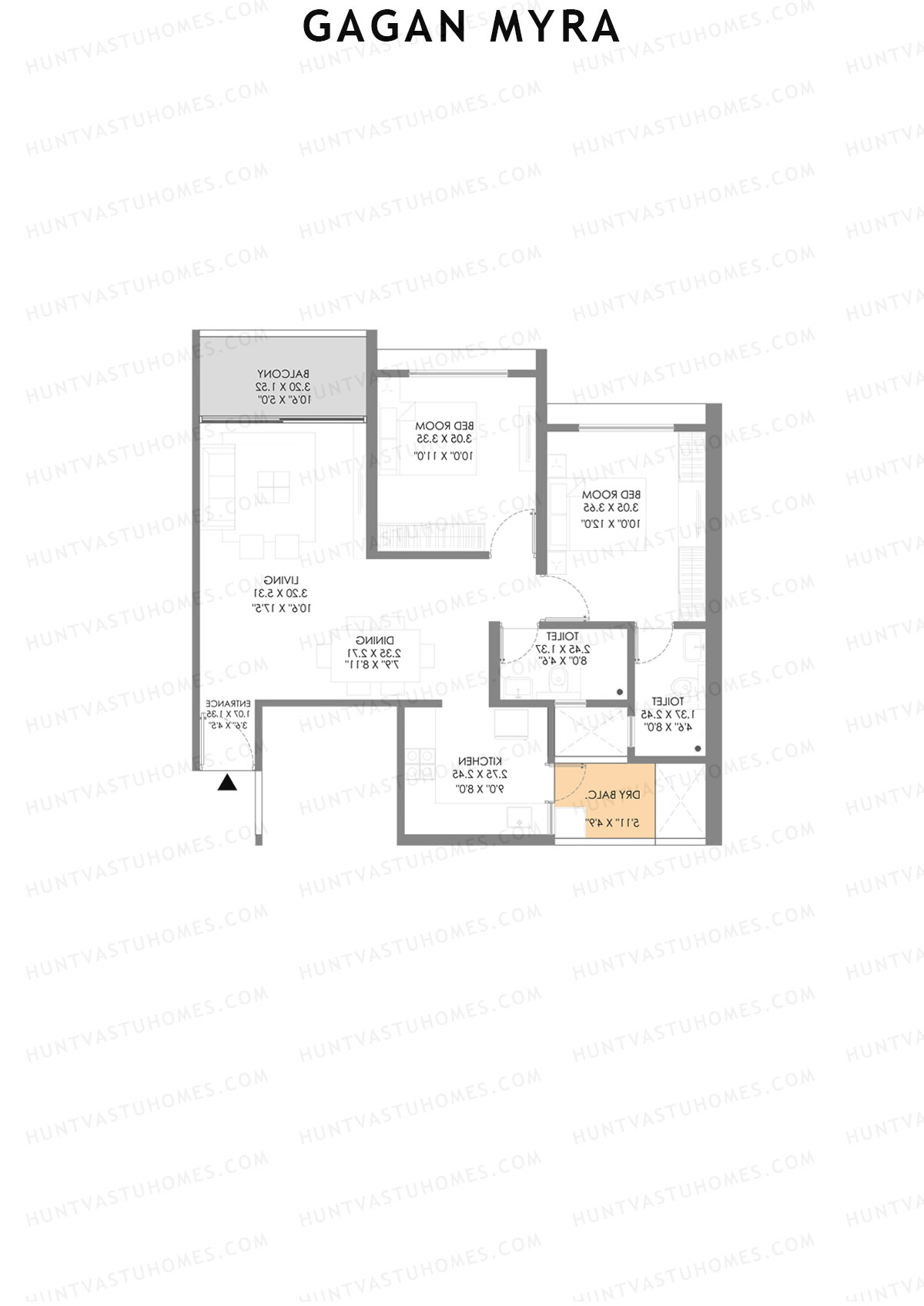 Gagan Myra Wing C Unit 4 Floor Plan
