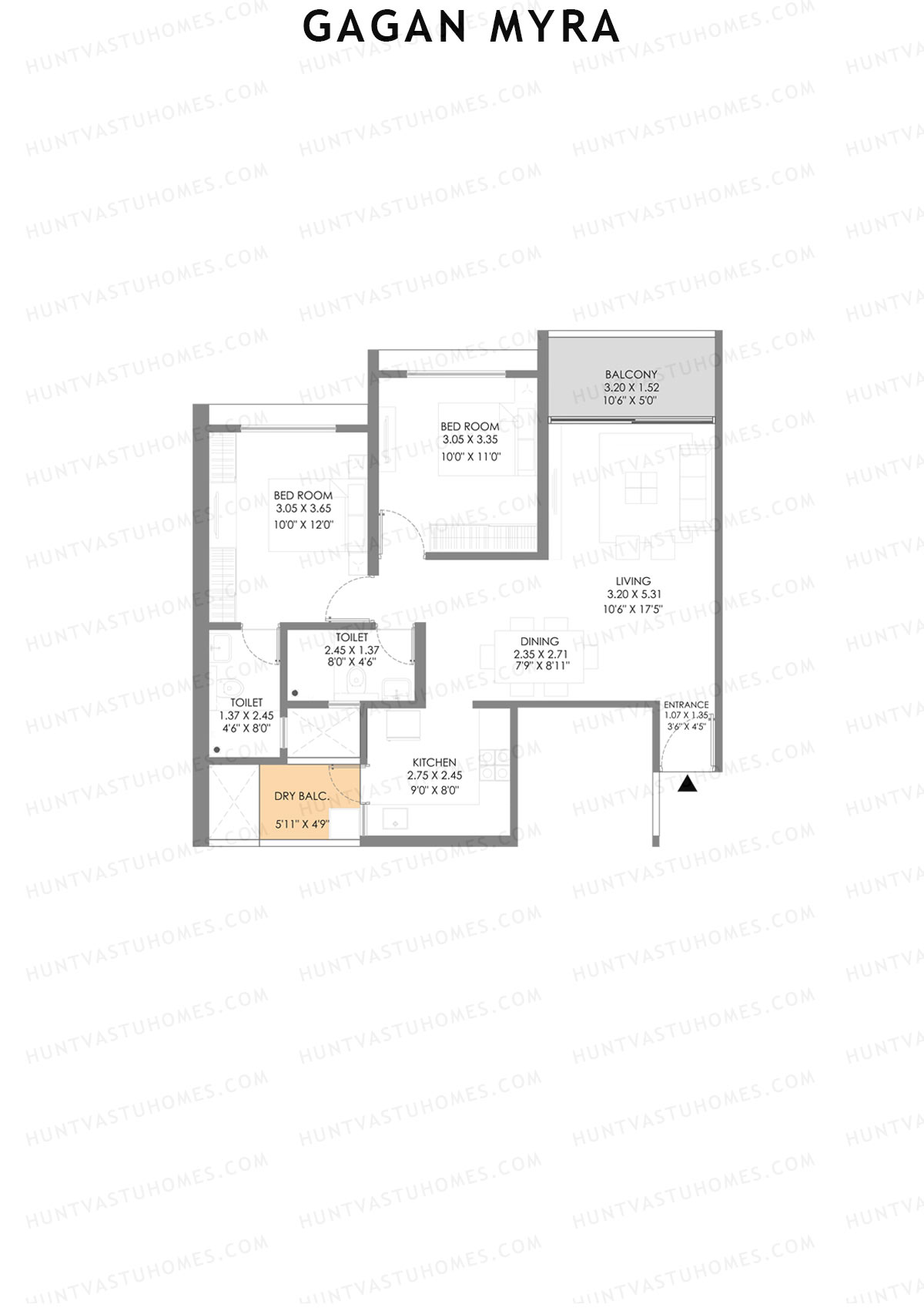 Gagan Myra Wing D Unit 4 Floor Plan