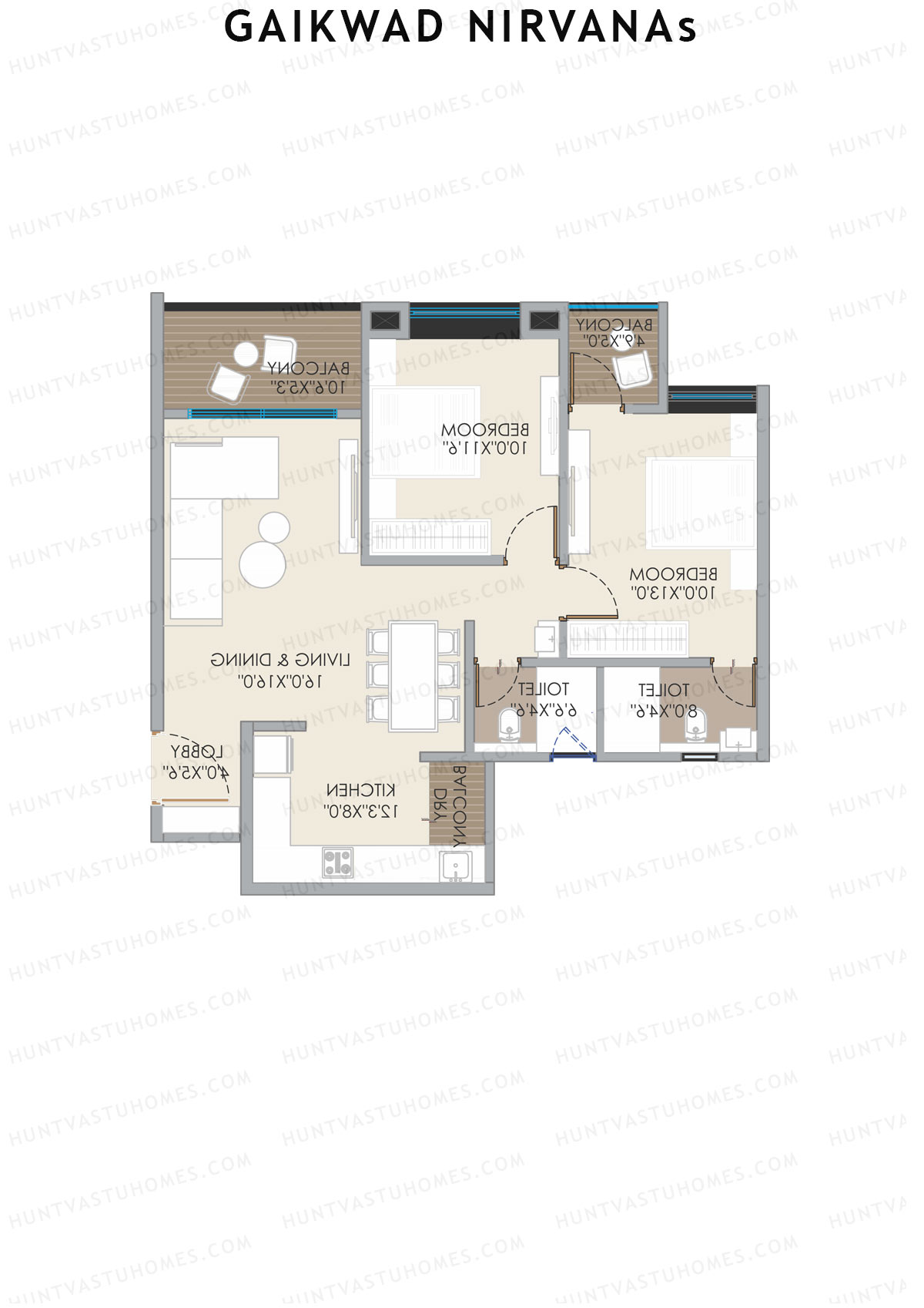 Gaikwad Nirvanas Wing A1 Unit 3 Floor Plan