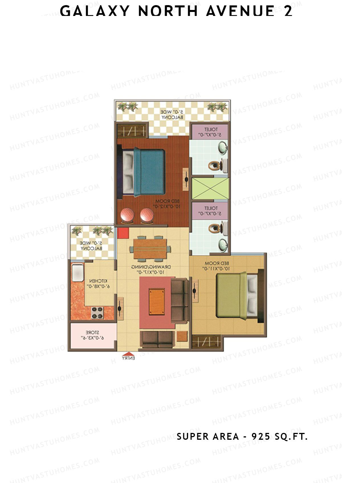 Galaxy North Avenue 2 Block A Unit 39 Floor Plan