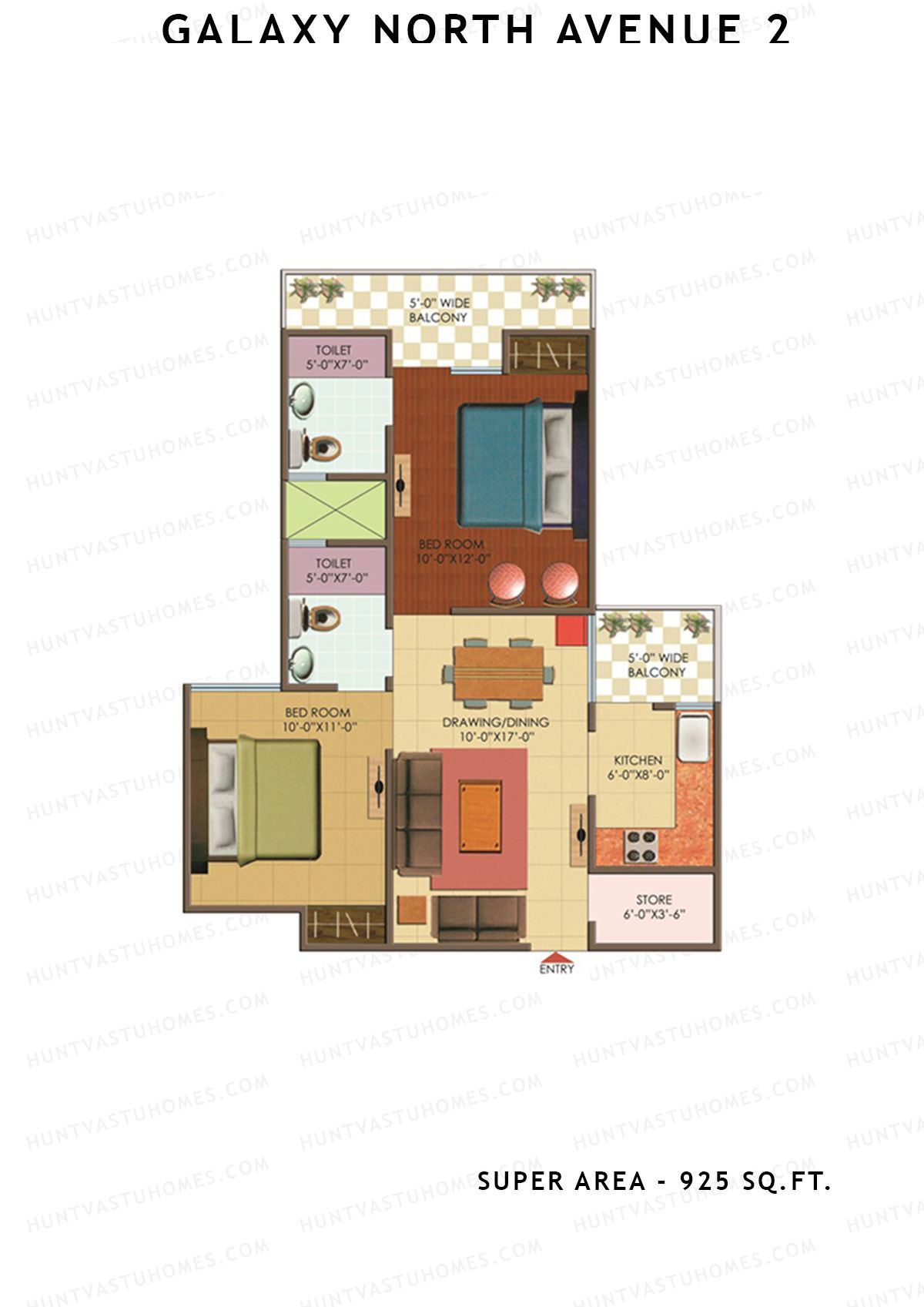 Galaxy North Avenue 2 Block B Unit 38 Floor Plan