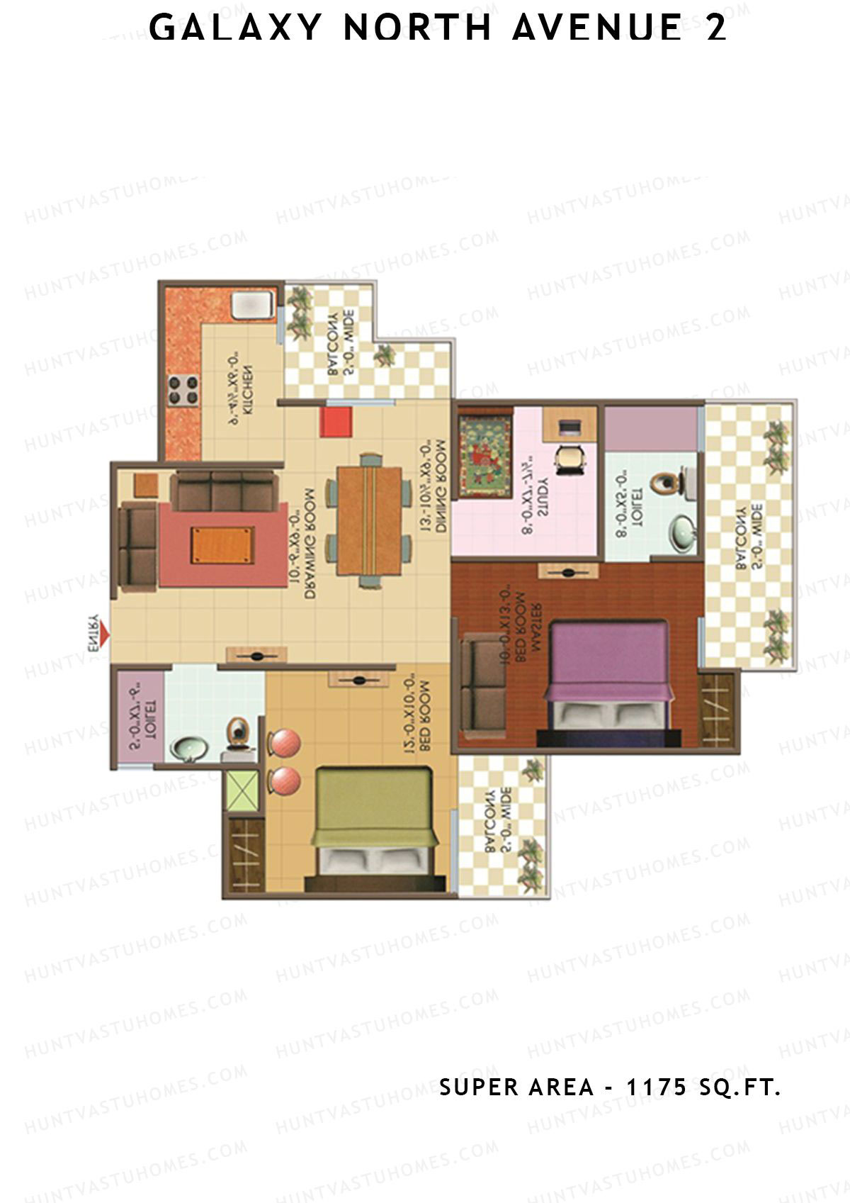 Galaxy North Avenue 2 Block C Unit 23 Floor Plan