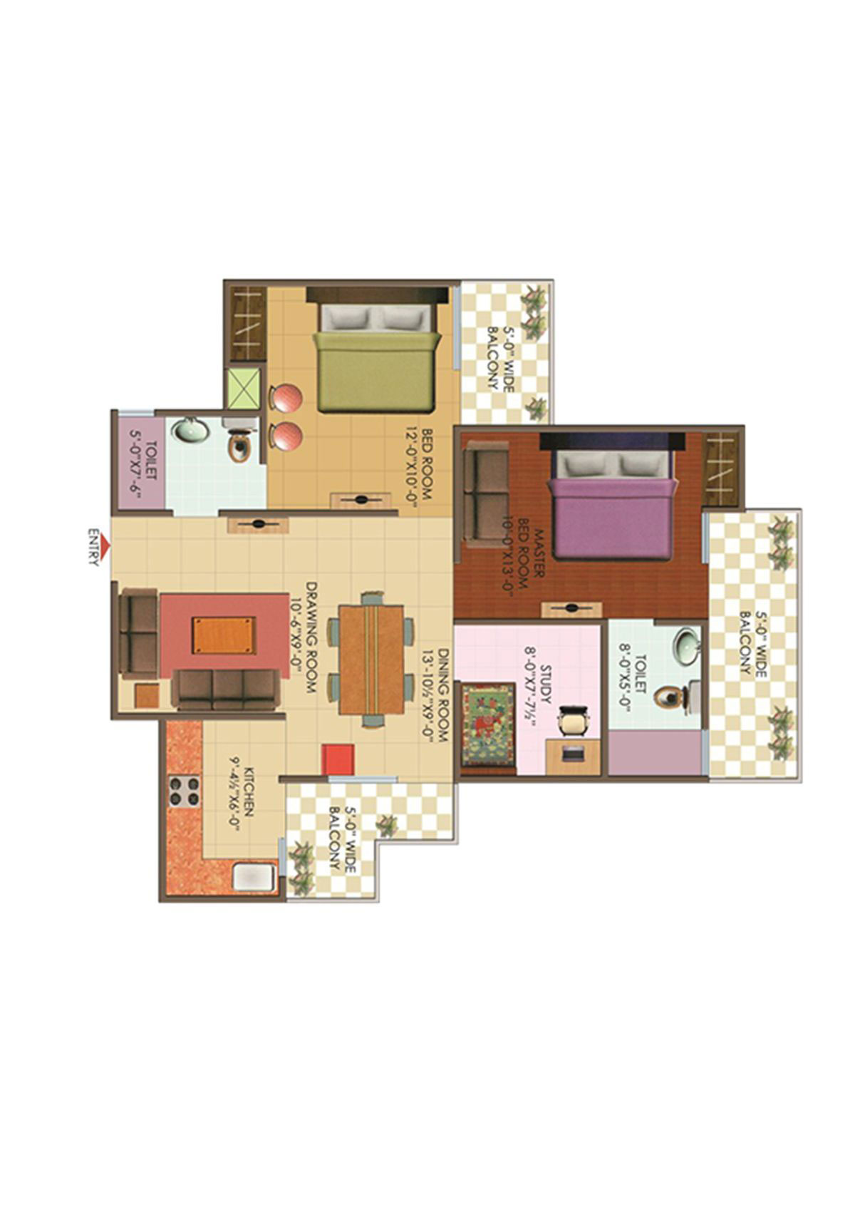 Galaxy North Avenue 2 Block C Unit 24 Floor Plan