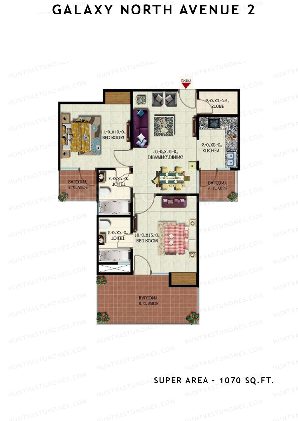 Galaxy North Avenue 2 Block G Unit 69 Floor Plan