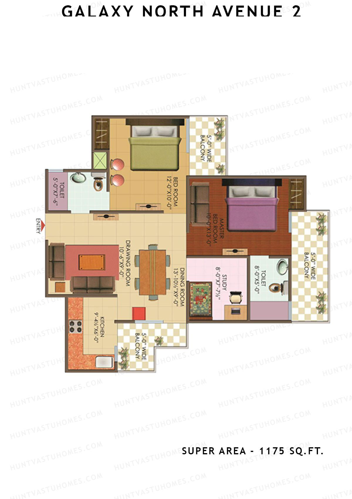 Galaxy North Avenue 2 Block I Unit 49 Floor Plan