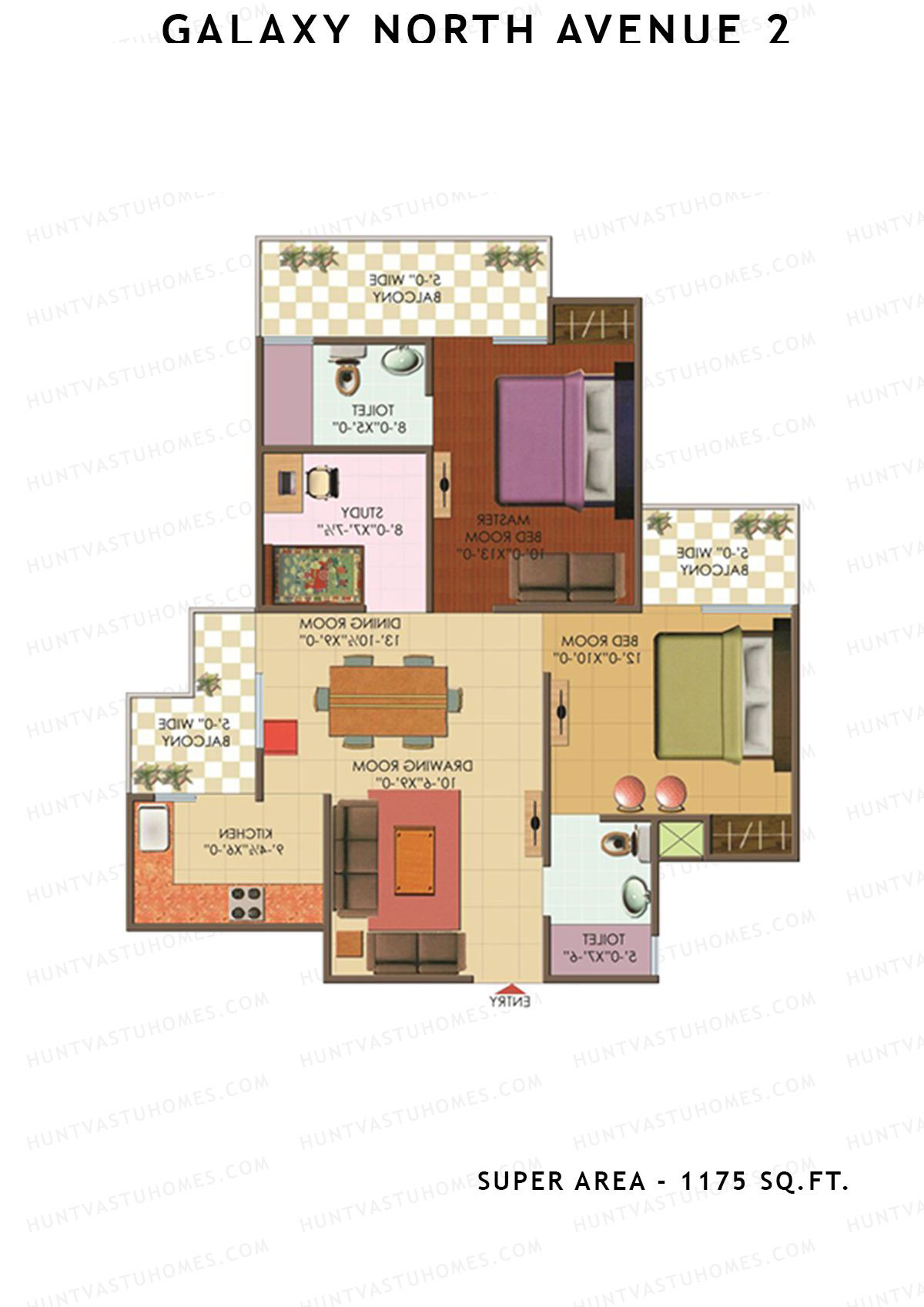 Galaxy North Avenue 2 Block I Unit 51 Floor Plan