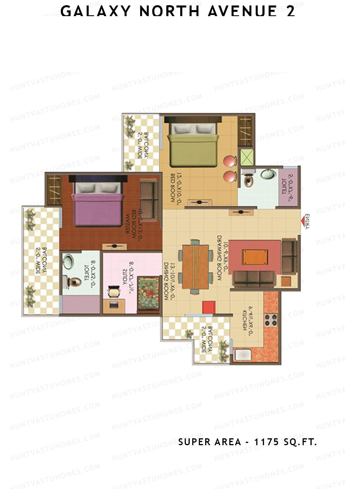 Galaxy North Avenue 2 Block I Unit 57 Floor Plan