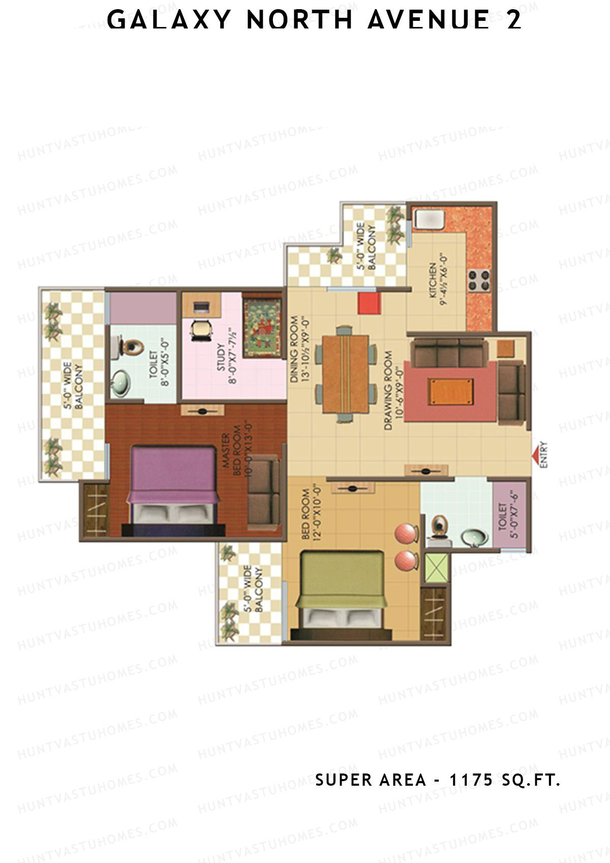 Galaxy North Avenue 2 Block I Unit 59 Floor Plan