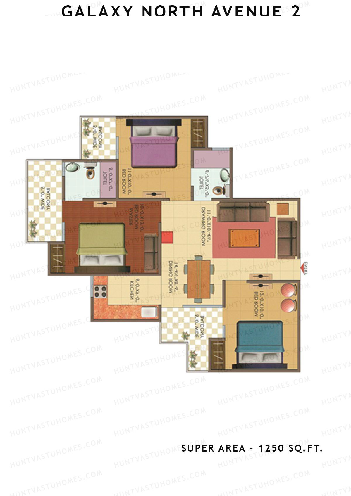Galaxy North Avenue 2 Block D Unit 21 Floor Plan