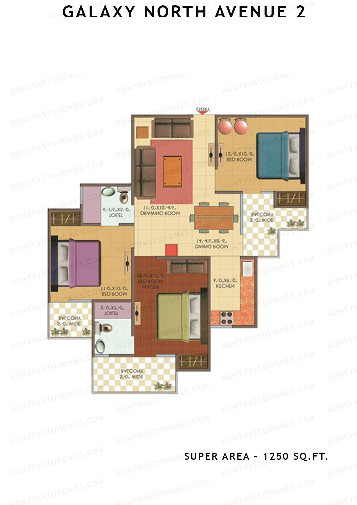 Galaxy North Avenue 2 Block E Unit 10 Floor Plan