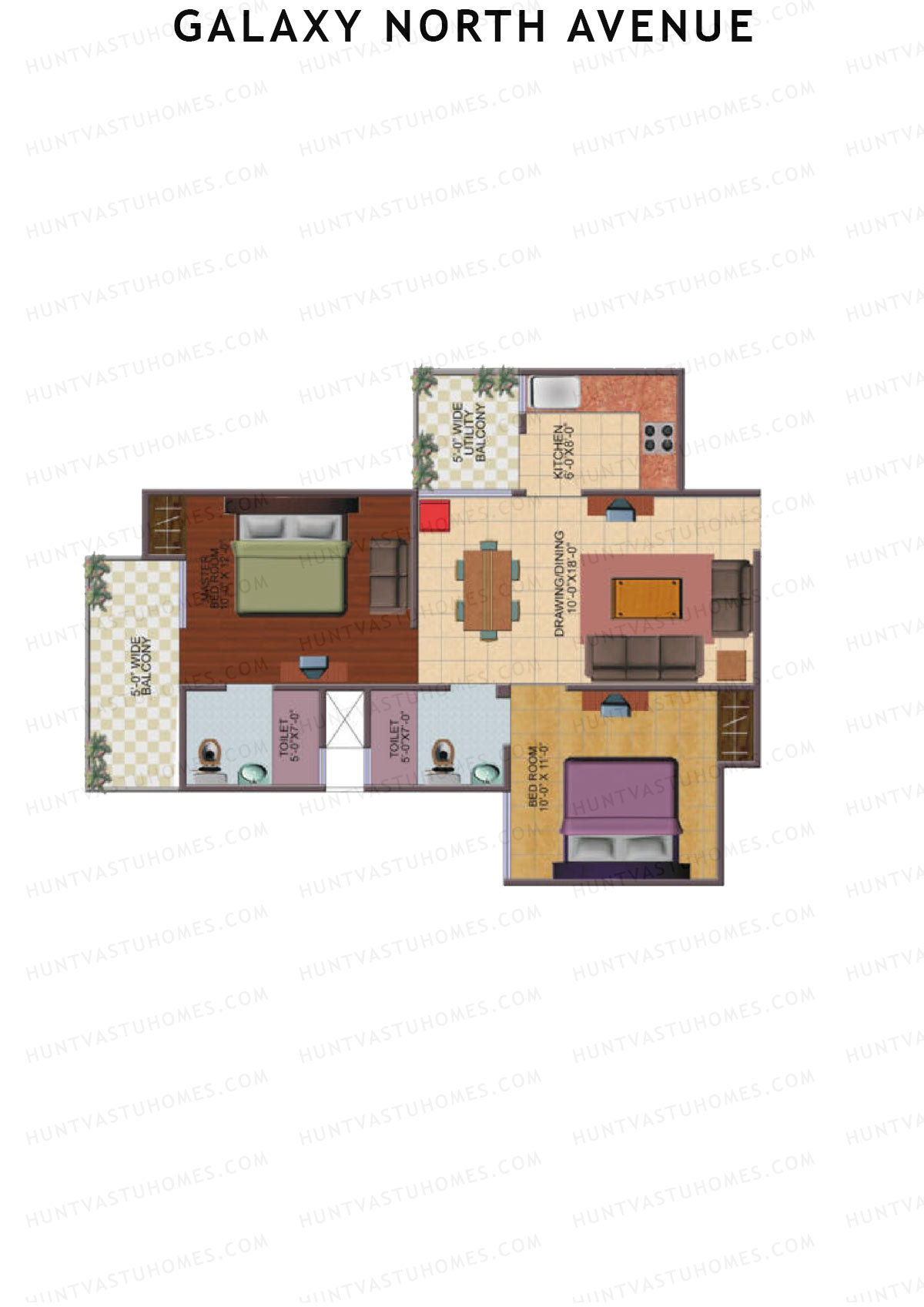Galaxy North Avenue Block C Unit 23 Floor Plan