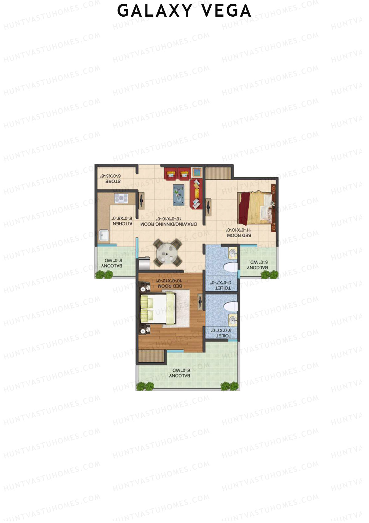 Galaxy Vega Tower C Unit 7 Floor Plan