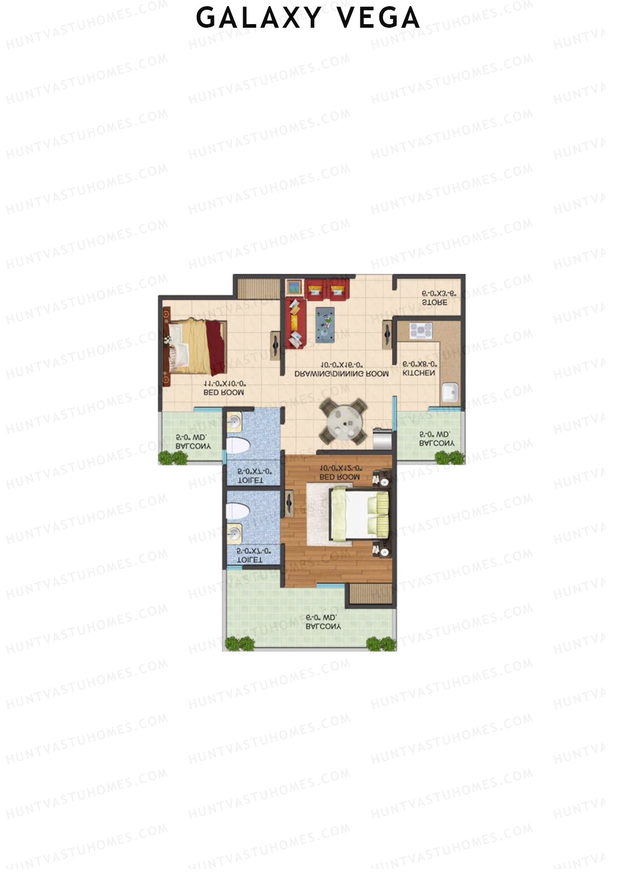 Galaxy Vega Tower C Unit 8 Floor Plan