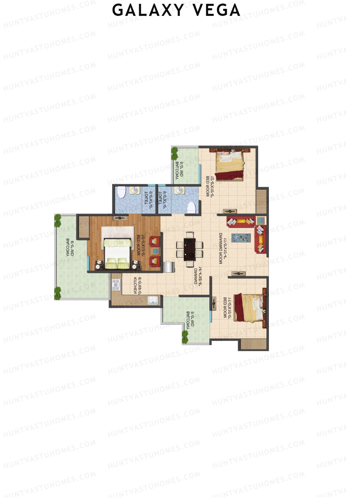 Galaxy Vega Tower E Unit 6 Floor Plan