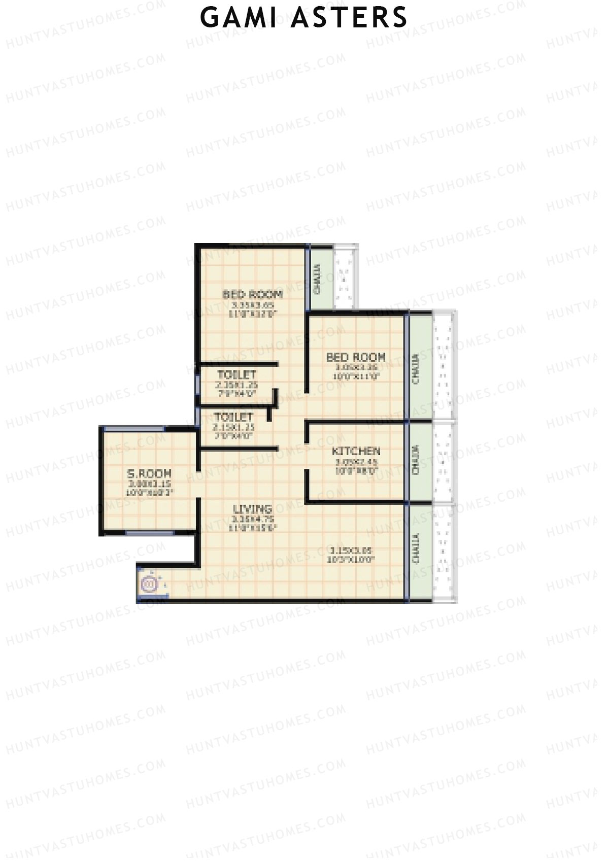 Gami Asters Wing A Unit 3 Floor Plan