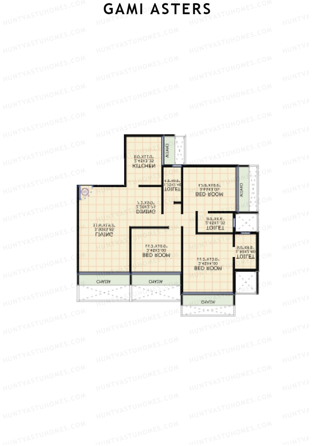 Gami Asters Wing A Unit 5 Floor Plan