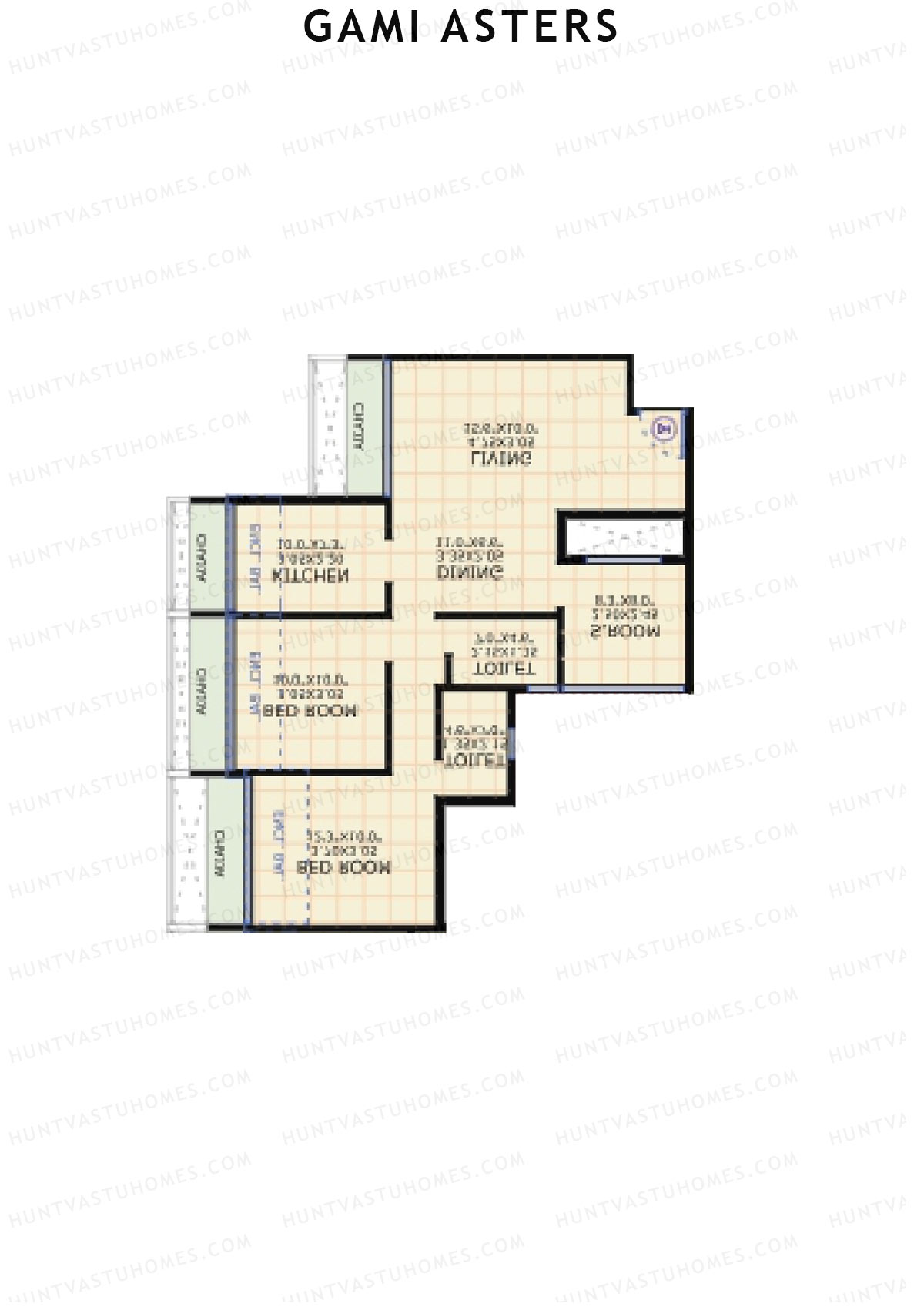 Gami Asters Wing B Unit 4 Floor Plan